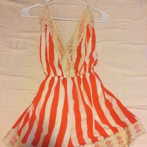 Small striped romper